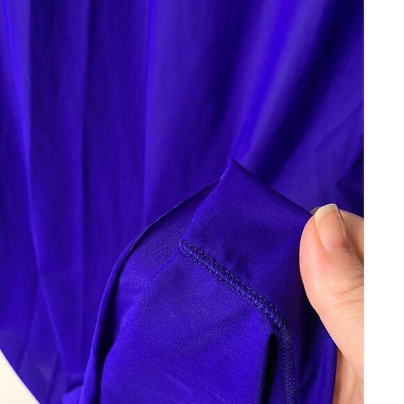 Dorothee Schumacher Purple Techno Stretch Turtleneck Top Size 5 / X-Large - Picture 8 of 10